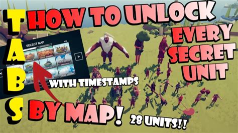 all secret unit locations tabs|TABS How to Unlock All 52 Secret Units + Map .
